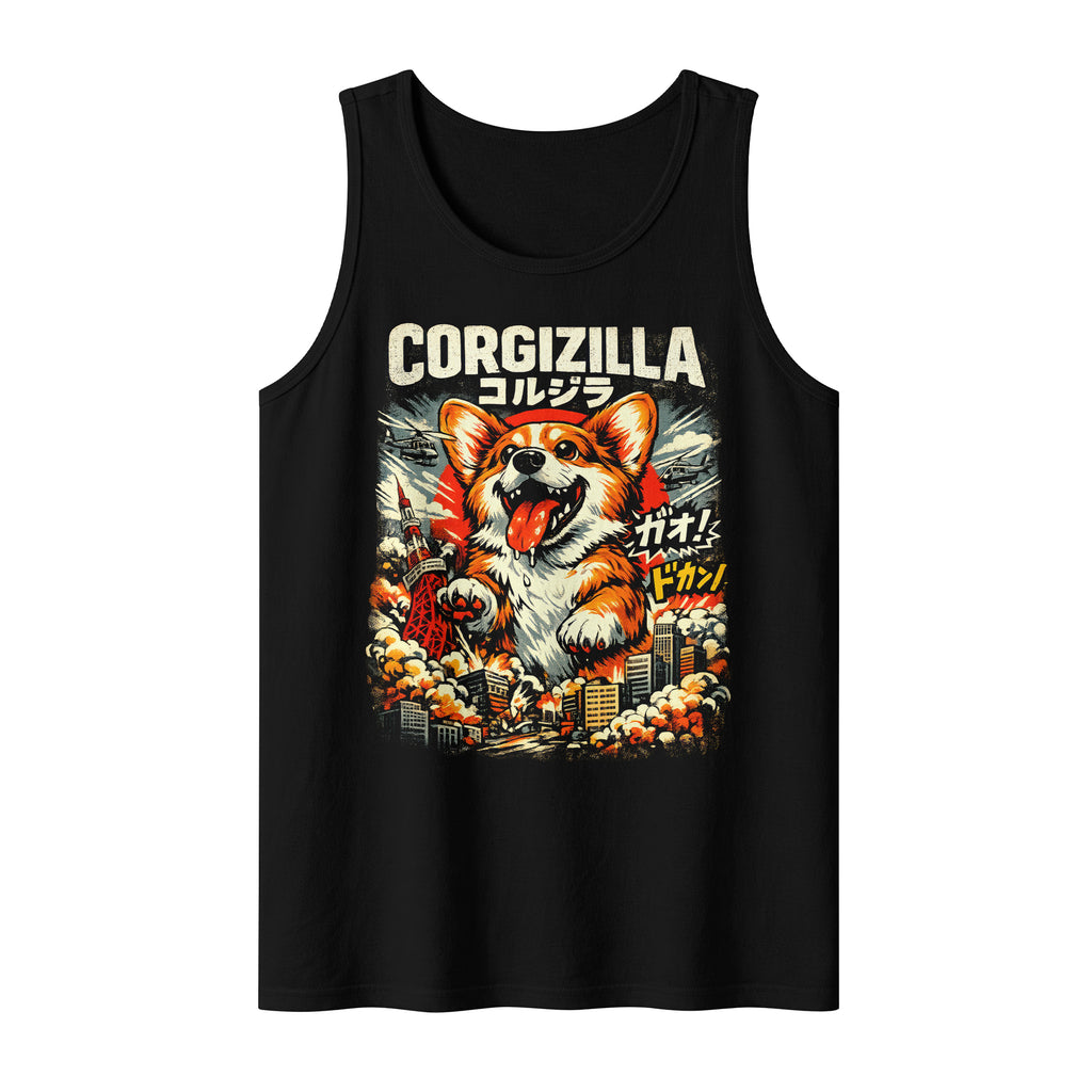 Inspira Paws CorgiZilla Sleeveless Tank Top
