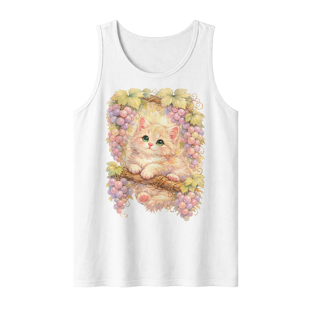 Inspira Paws Grape Cat Sleeveless Tank Top