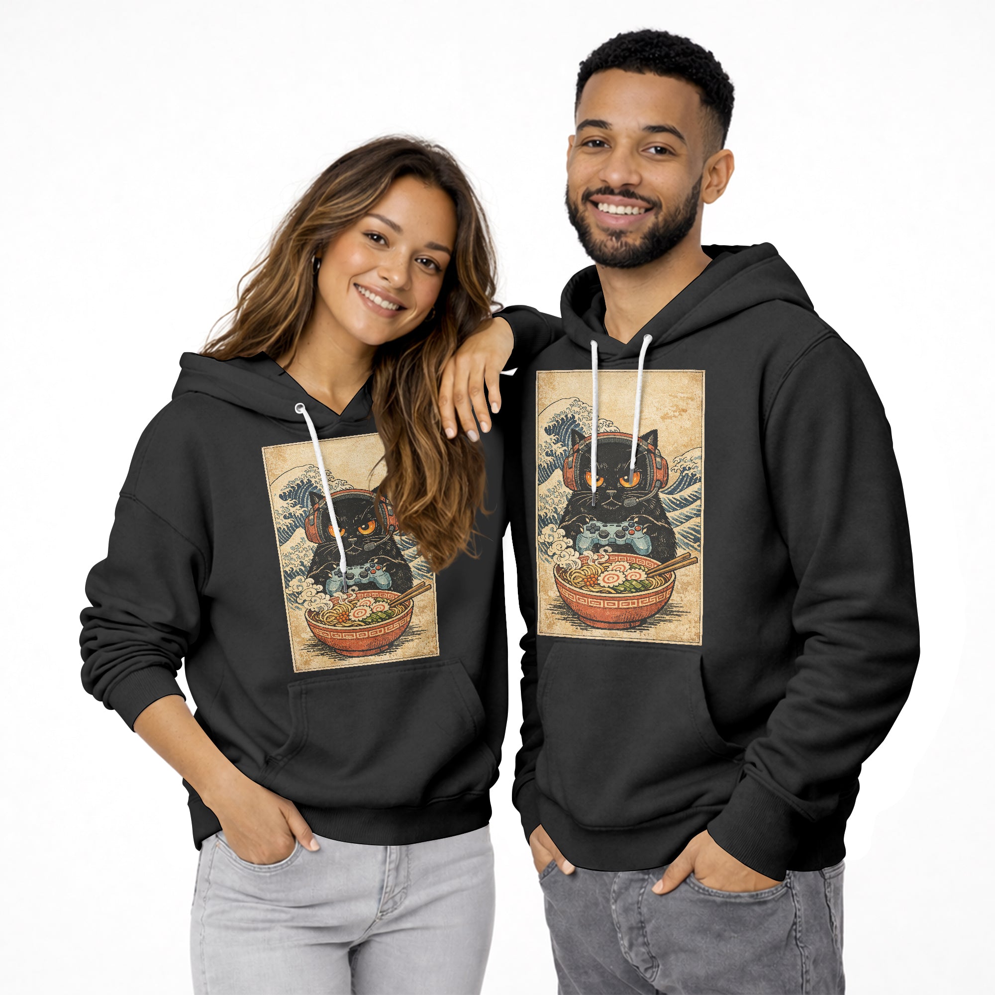 Inspira Paws Cat And Gaming Hoodie