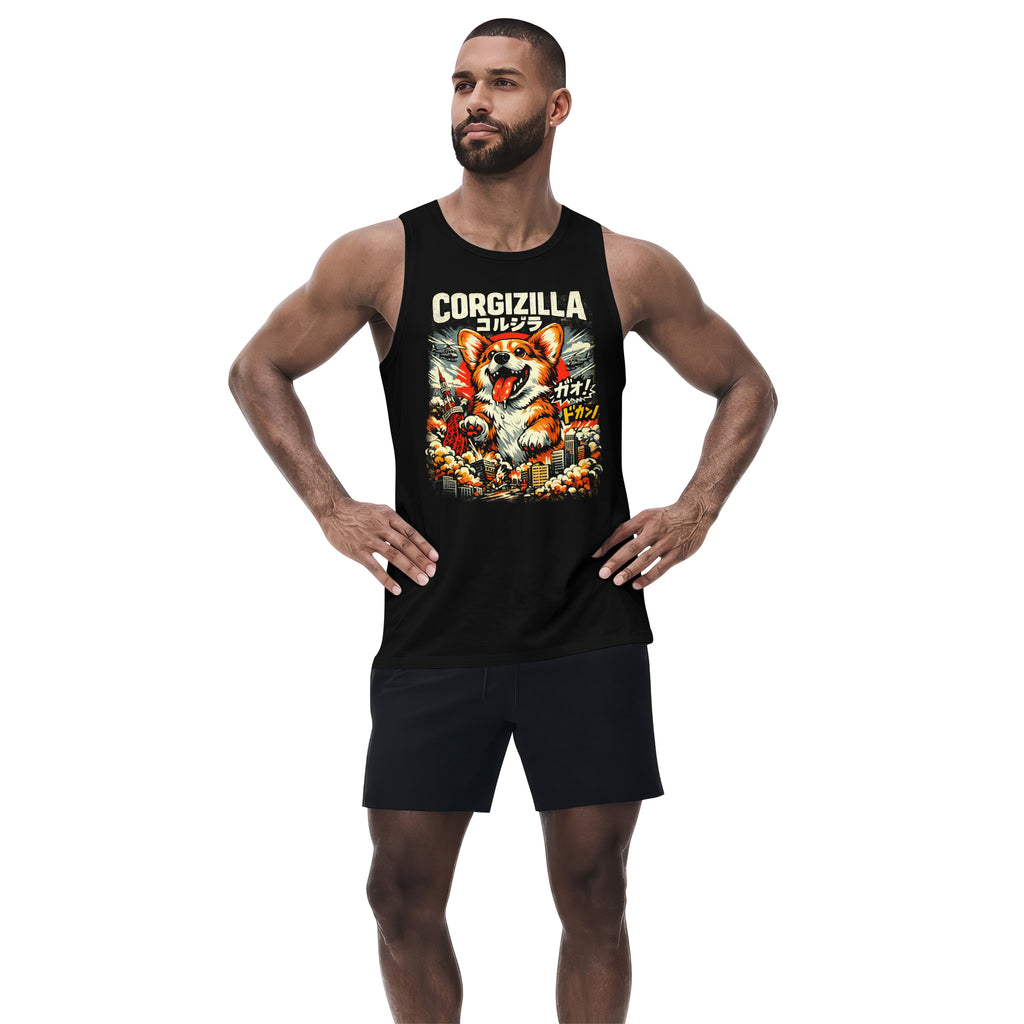 Inspira Paws CorgiZilla Sleeveless Tank Top