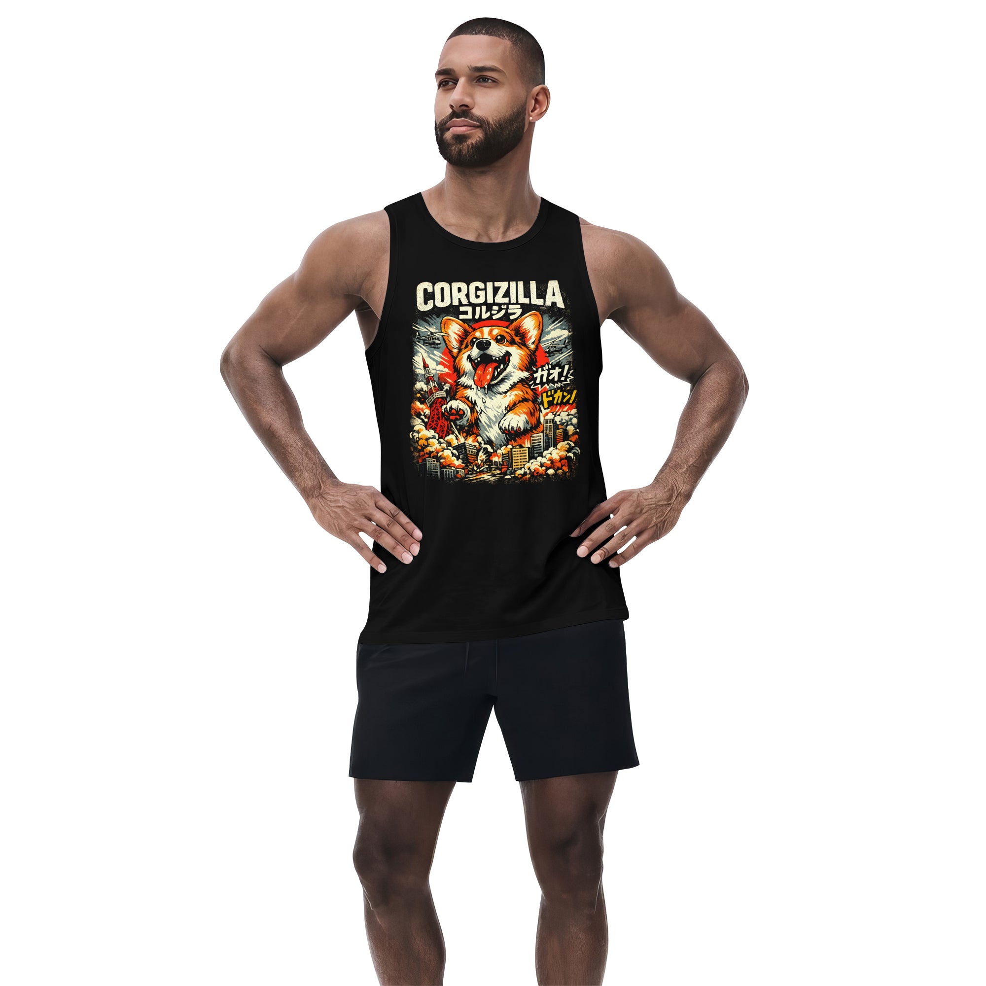 Inspira Paws CorgiZilla Sleeveless Tank Top