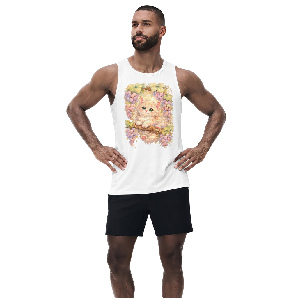 Inspira Paws Grape Cat Sleeveless Tank Top
