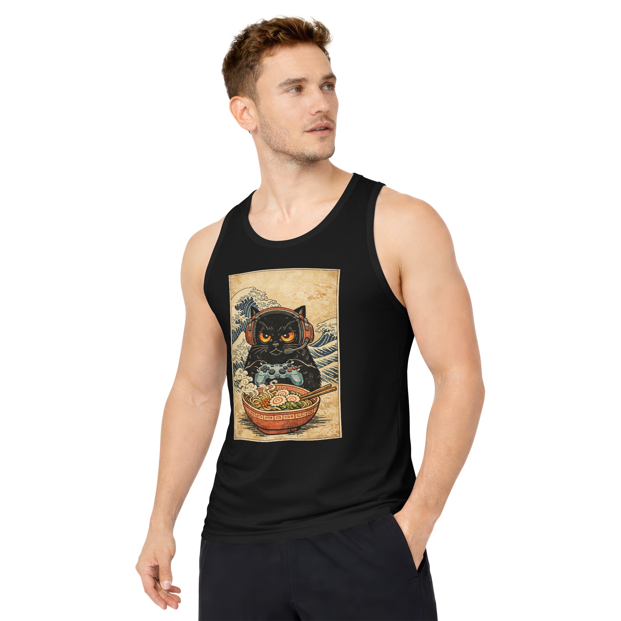 Inspira Paws Cat And Gaming Sleeveless Tank Top