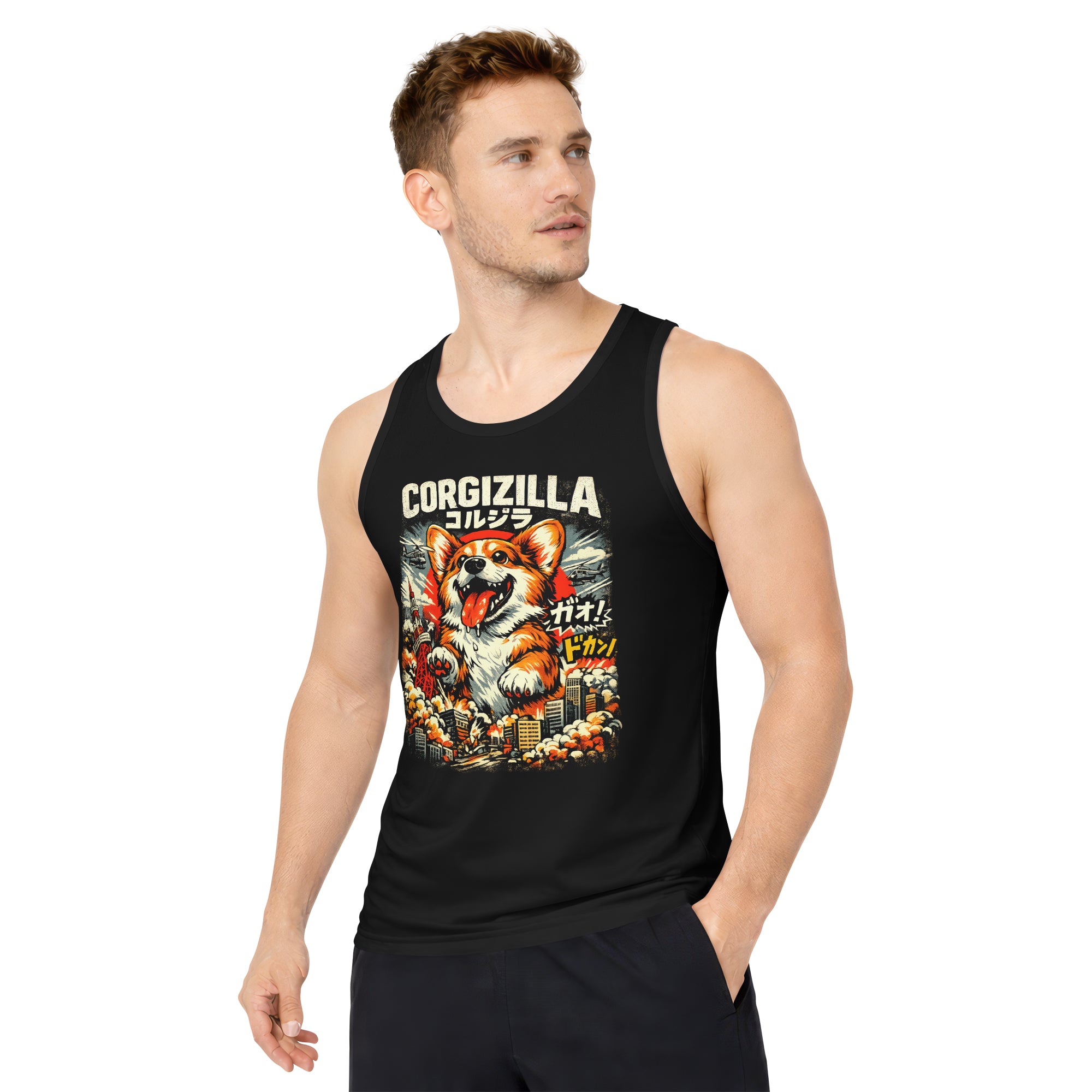 Inspira Paws CorgiZilla Sleeveless Tank Top