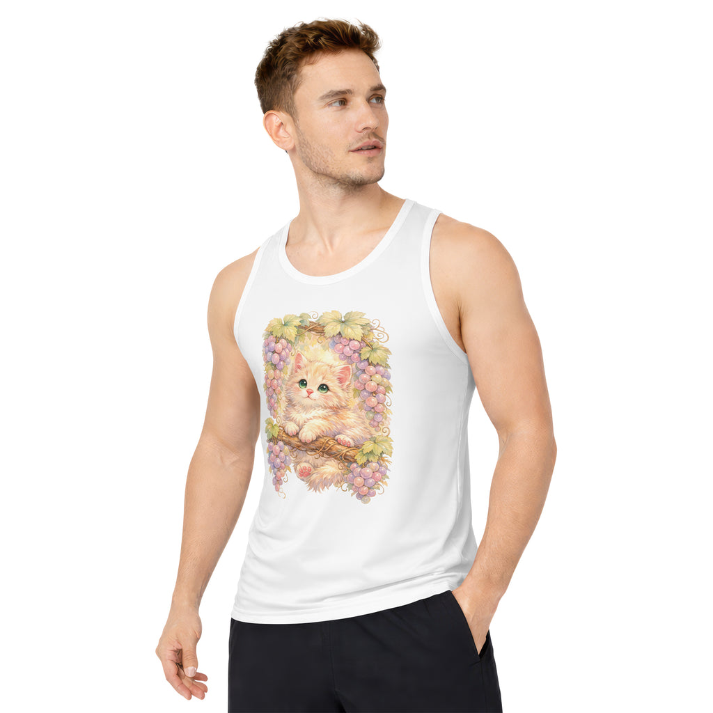 Inspira Paws Grape Cat Sleeveless Tank Top