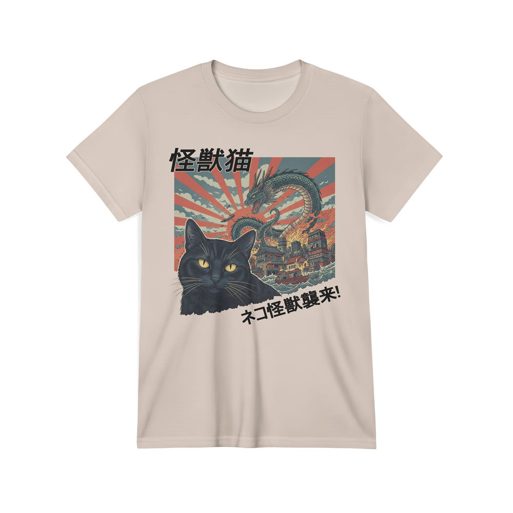 Inspira Paws Catzilla Monster Graphic T-Shirt