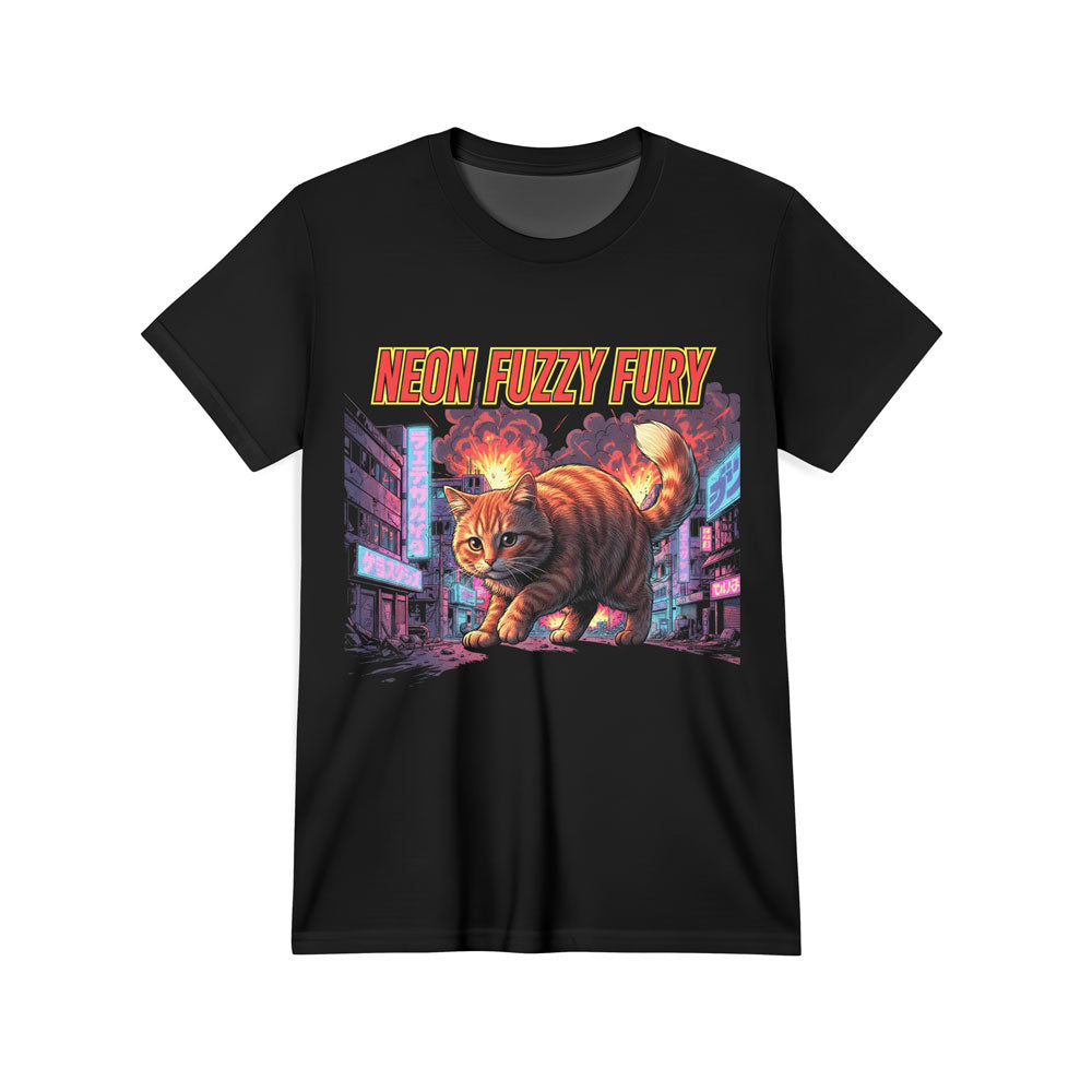 Inspira Paws Catzilla Tokyo Graphic T-Shirt
