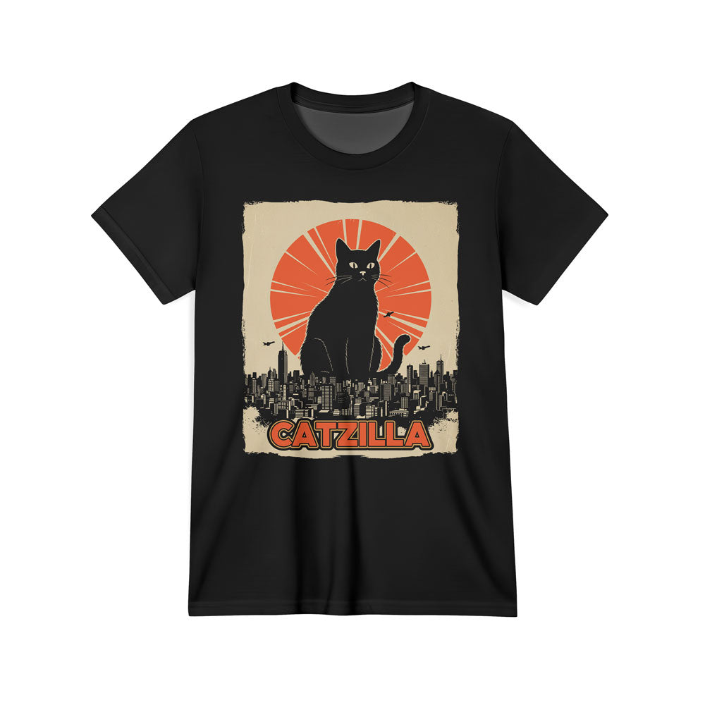 Inspira Paws Catzilla Monster Graphic T-Shirt