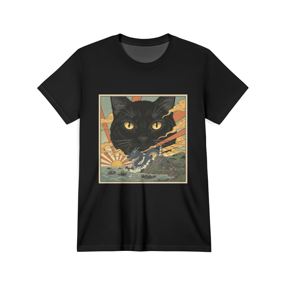 Inspira Paws Catzilla Monster Graphic T-Shirt