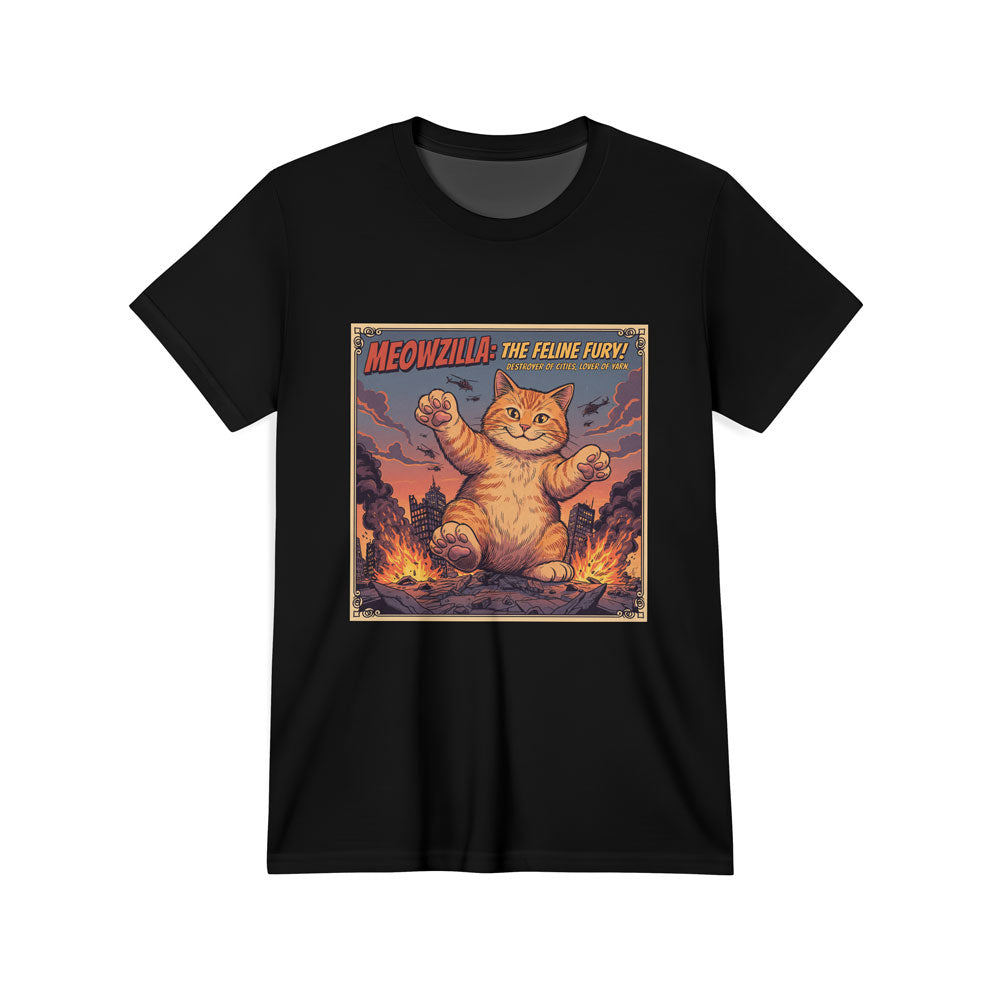 Inspira Paws Catzilla Giant Graphic T-Shirt