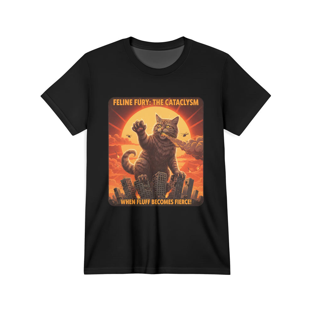 Inspira Paws Catzilla Monster Graphic T-Shirt