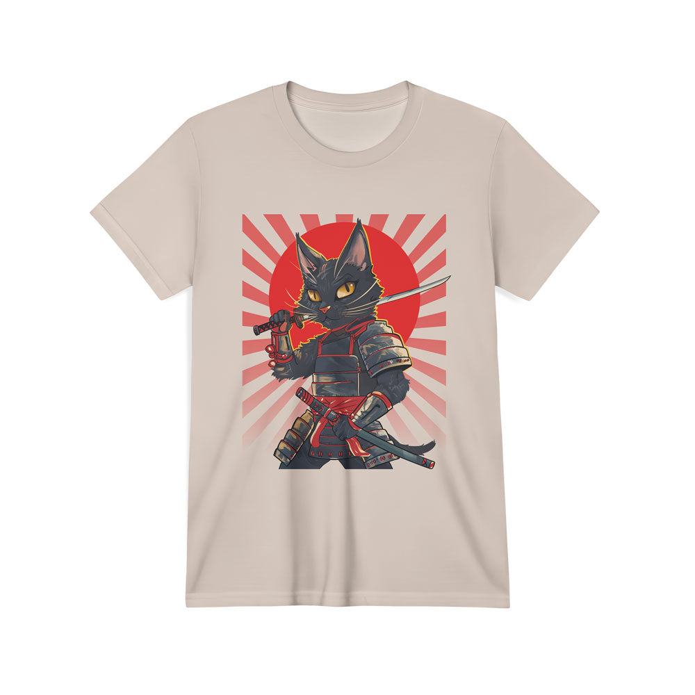 Inspira Paws Samurai Cat Graphic T-Shirt