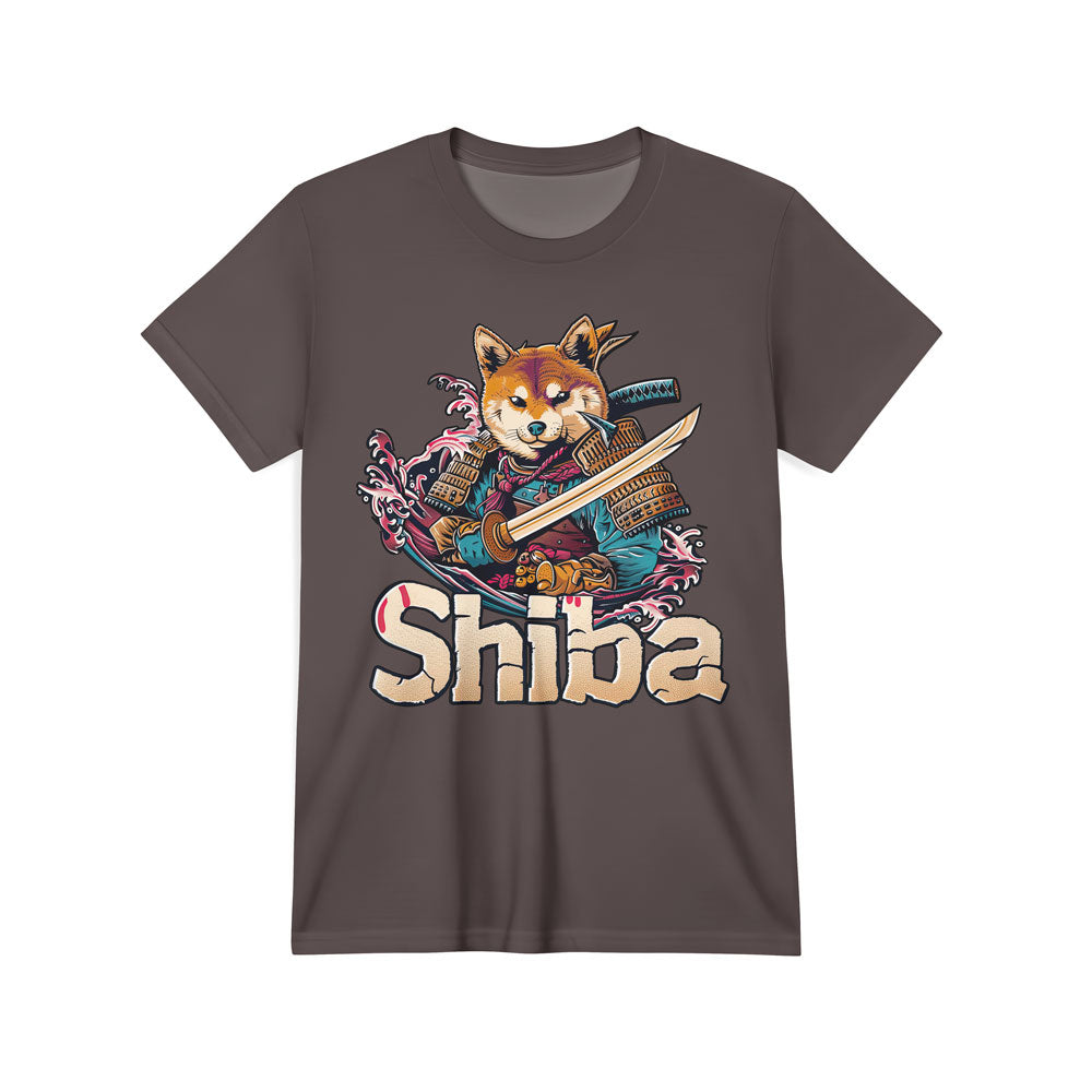 Inspira Paws Shiba Samurai Katana Graphic T-Shirt