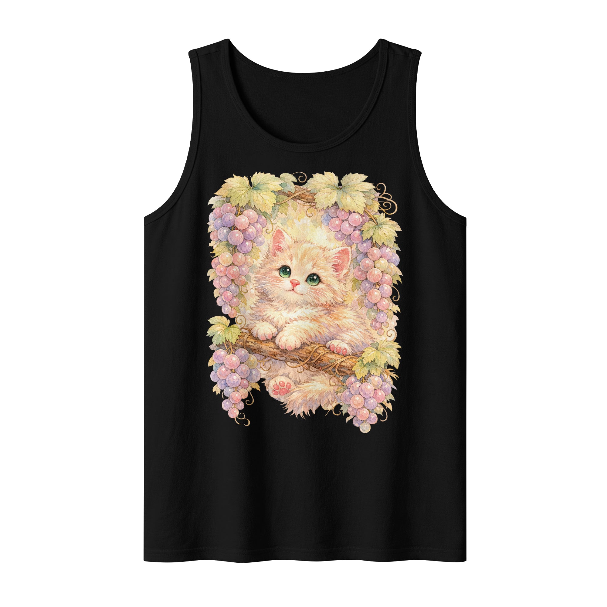 Inspira Paws Grape Cat Sleeveless Tank Top
