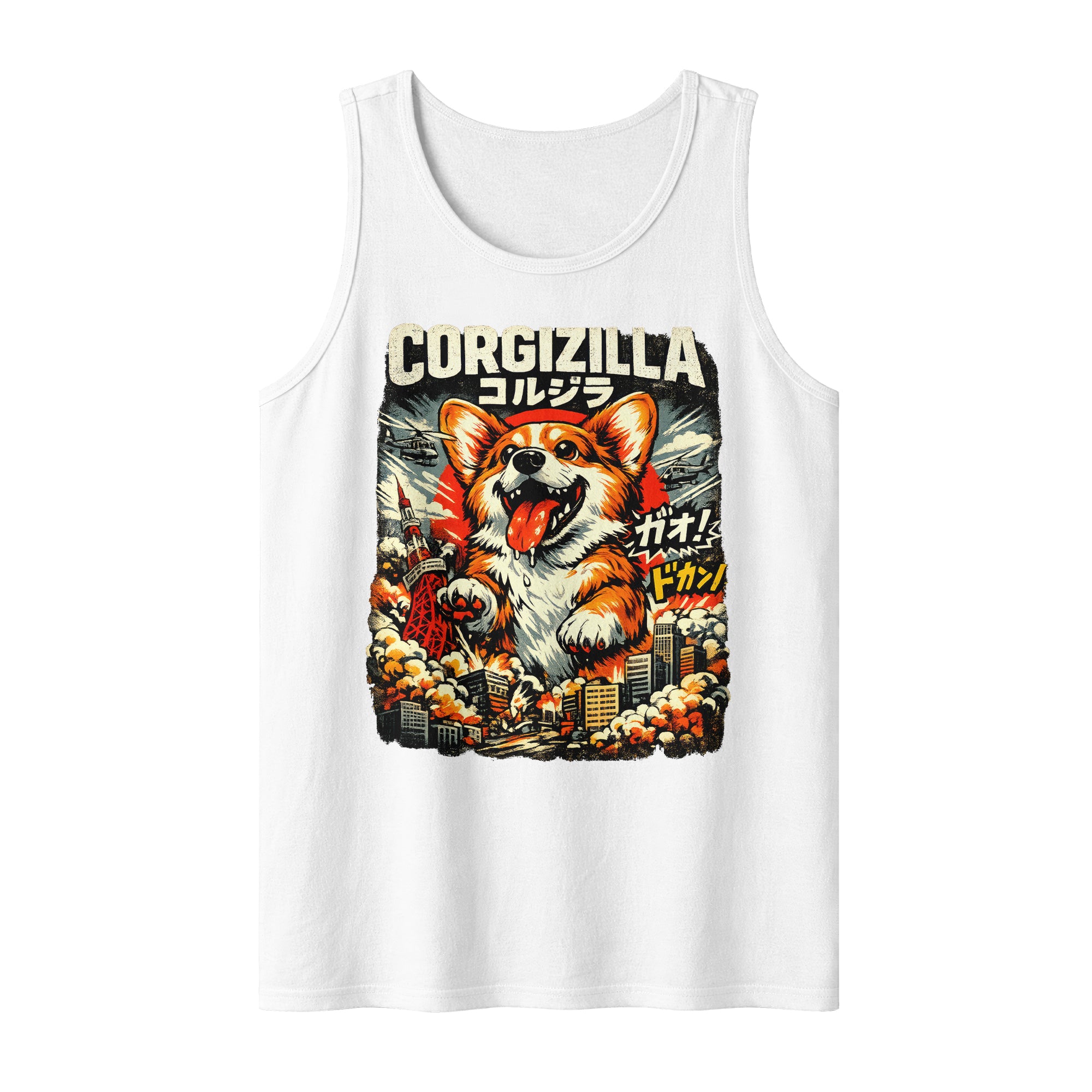 Inspira Paws CorgiZilla Sleeveless Tank Top