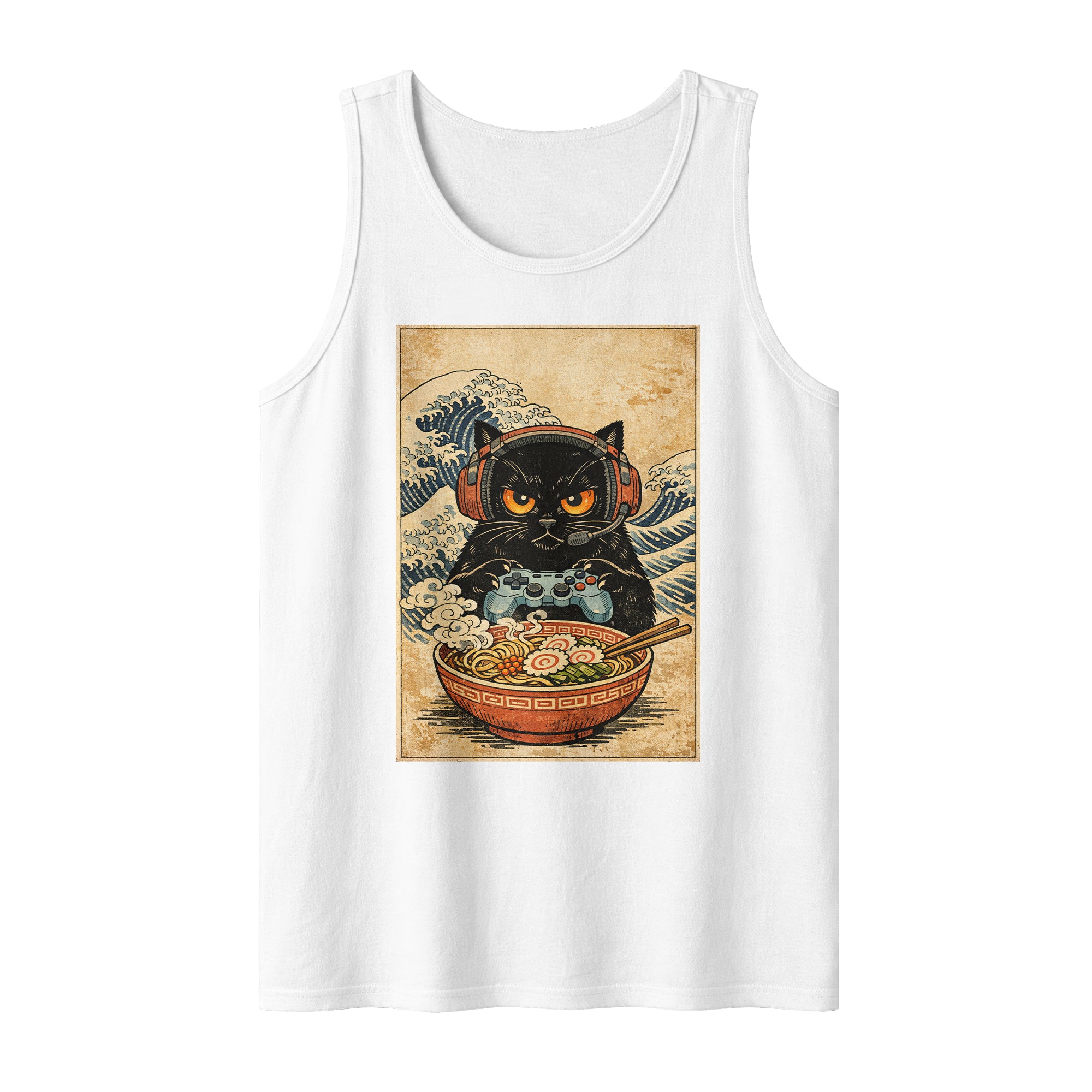 Inspira Paws Cat And Gaming Sleeveless Tank Top