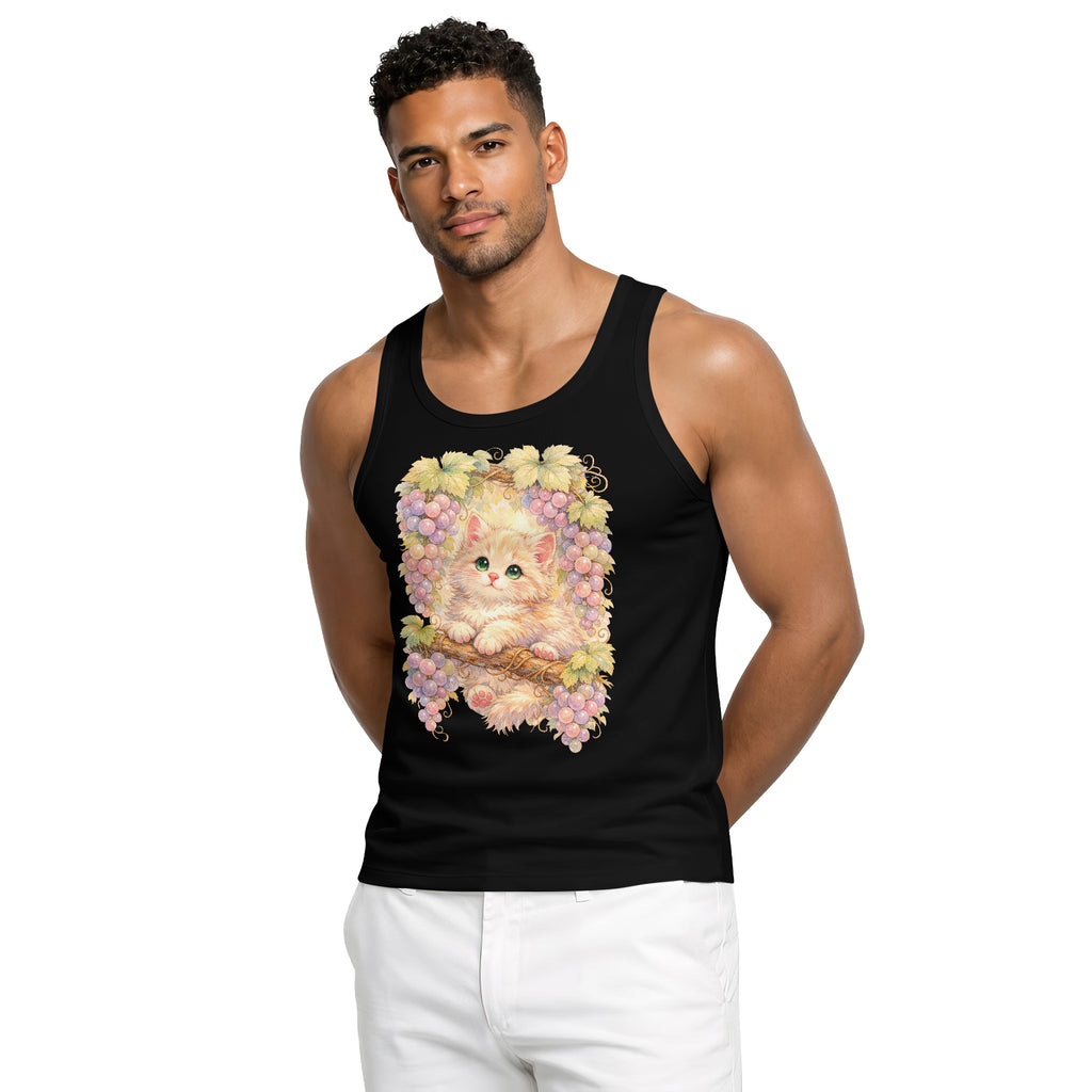 Inspira Paws Grape Cat Sleeveless Tank Top