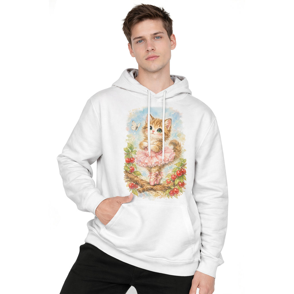 Inspira Paws Vintage Cat Dancing Ballet Hoodie