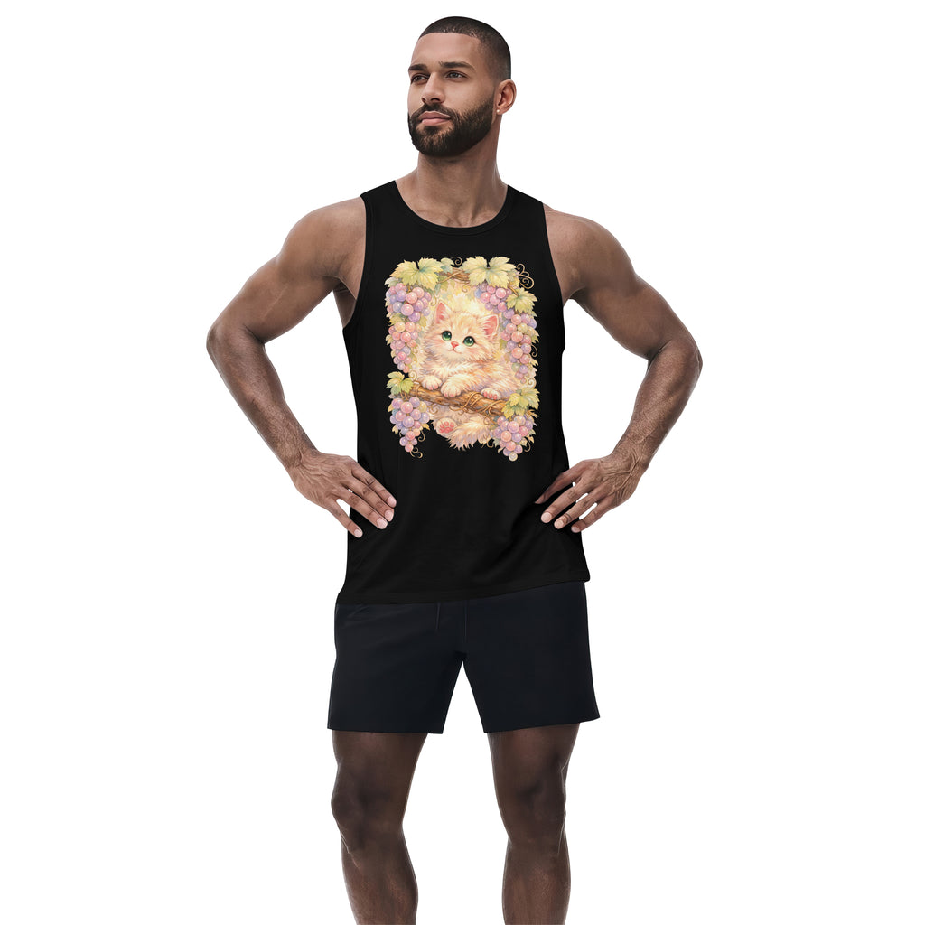 Inspira Paws Grape Cat Sleeveless Tank Top