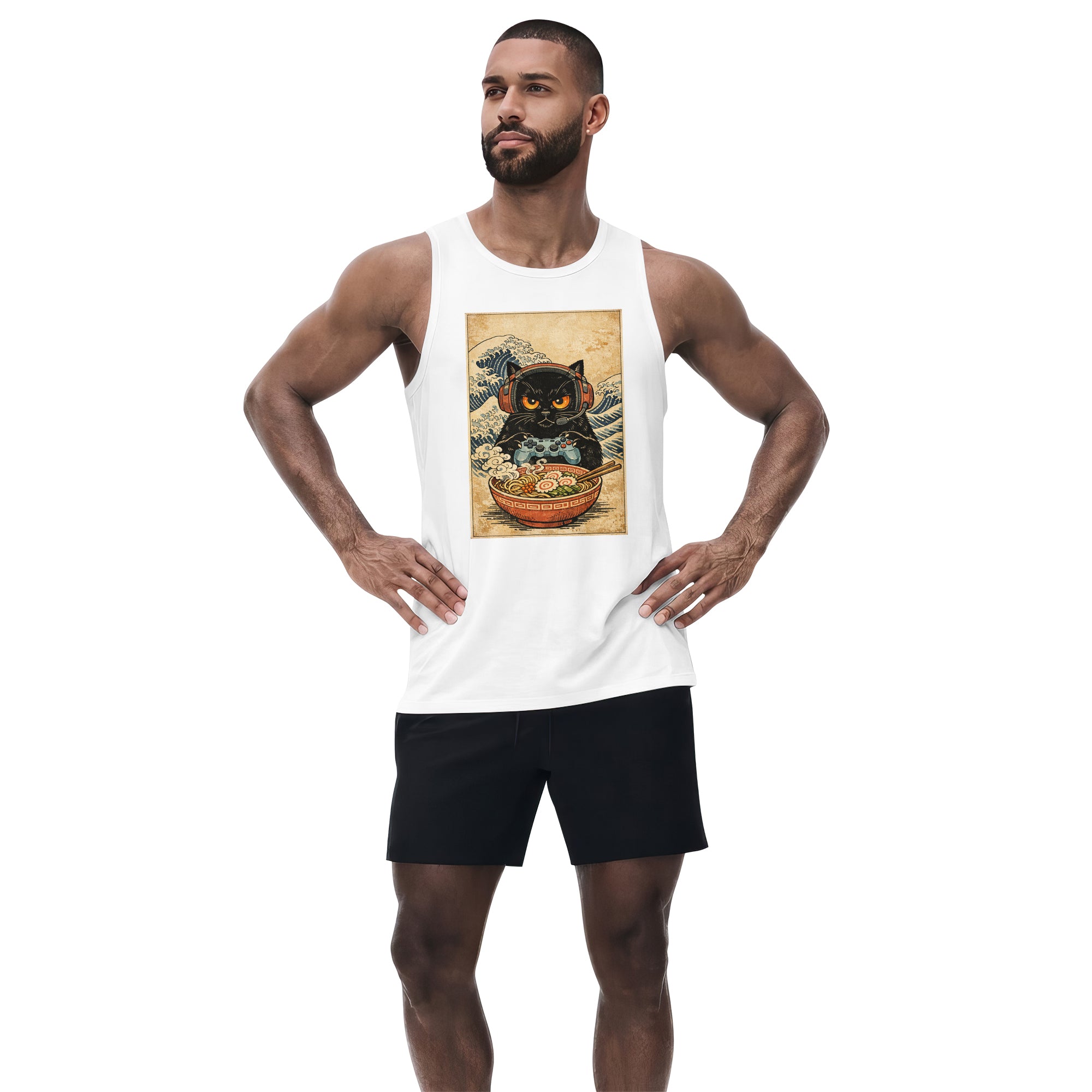 Inspira Paws Cat And Gaming Sleeveless Tank Top