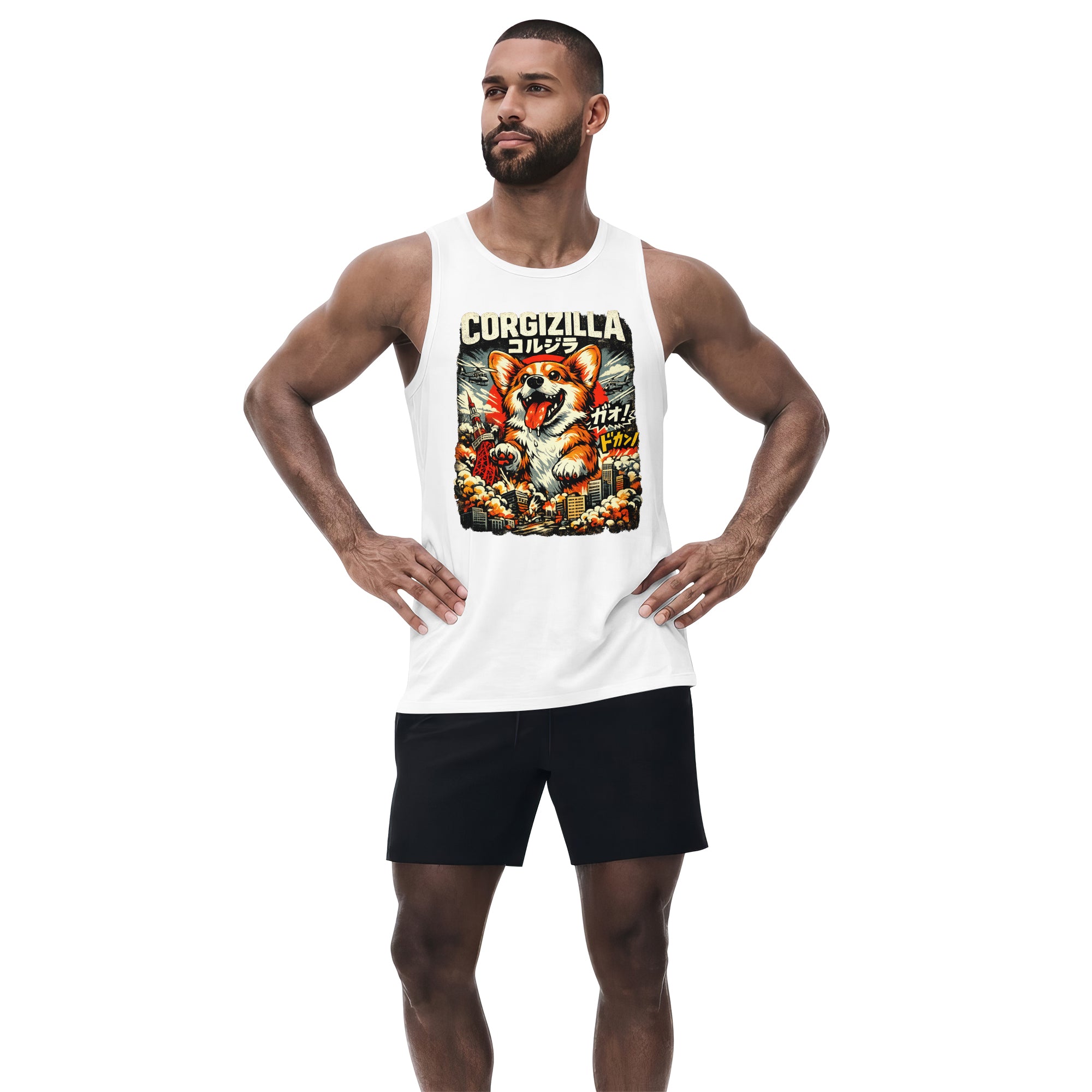 Inspira Paws CorgiZilla Sleeveless Tank Top