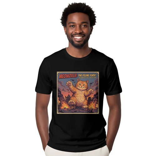 Inspira Paws Catzilla Giant Graphic T-Shirt