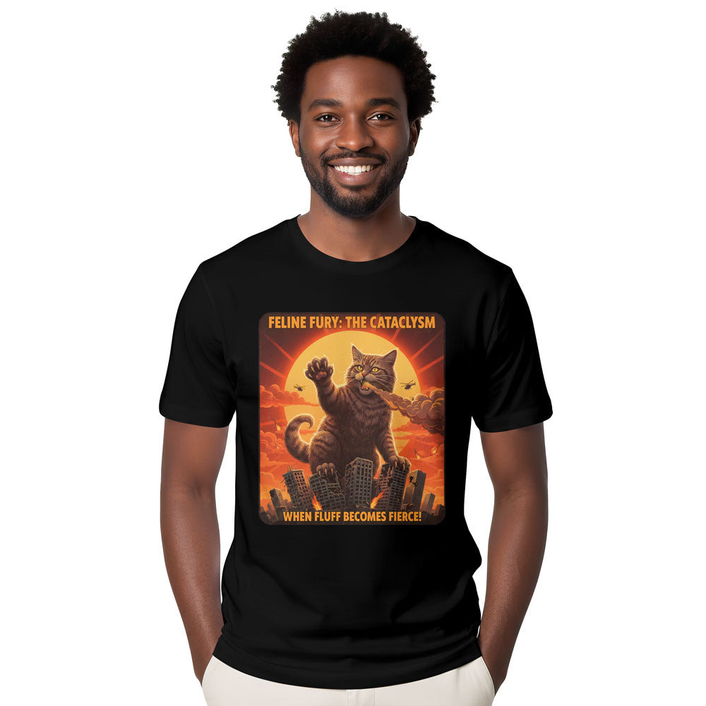 Inspira Paws Catzilla Monster Graphic T-Shirt