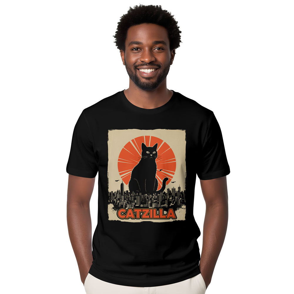 Inspira Paws Catzilla Monster Graphic T-Shirt