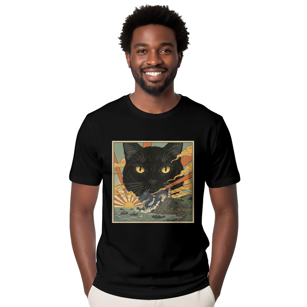 Inspira Paws Catzilla Monster Graphic T-Shirt