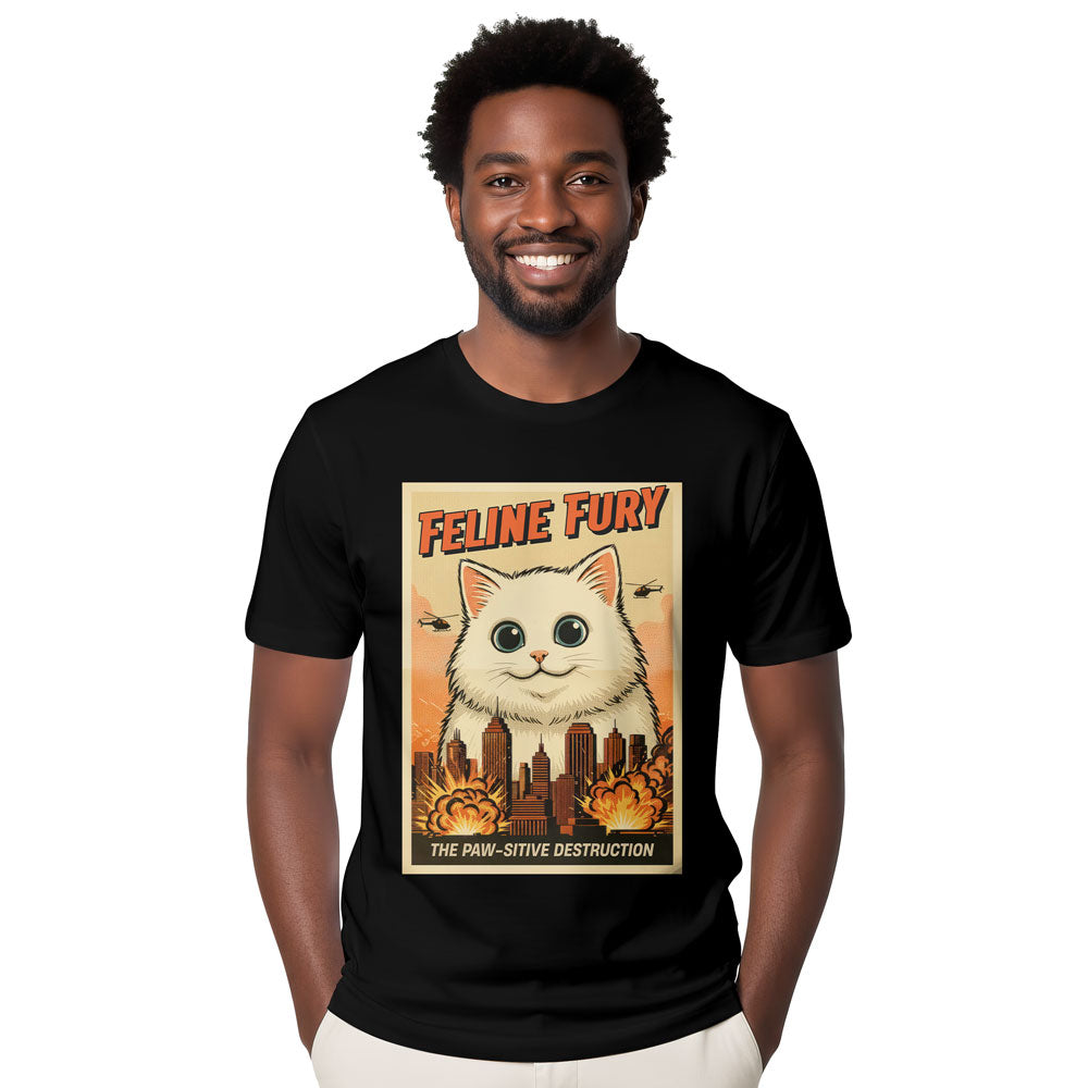 Inspira Paws Catzilla Apocalypse Graphic T-Shirt