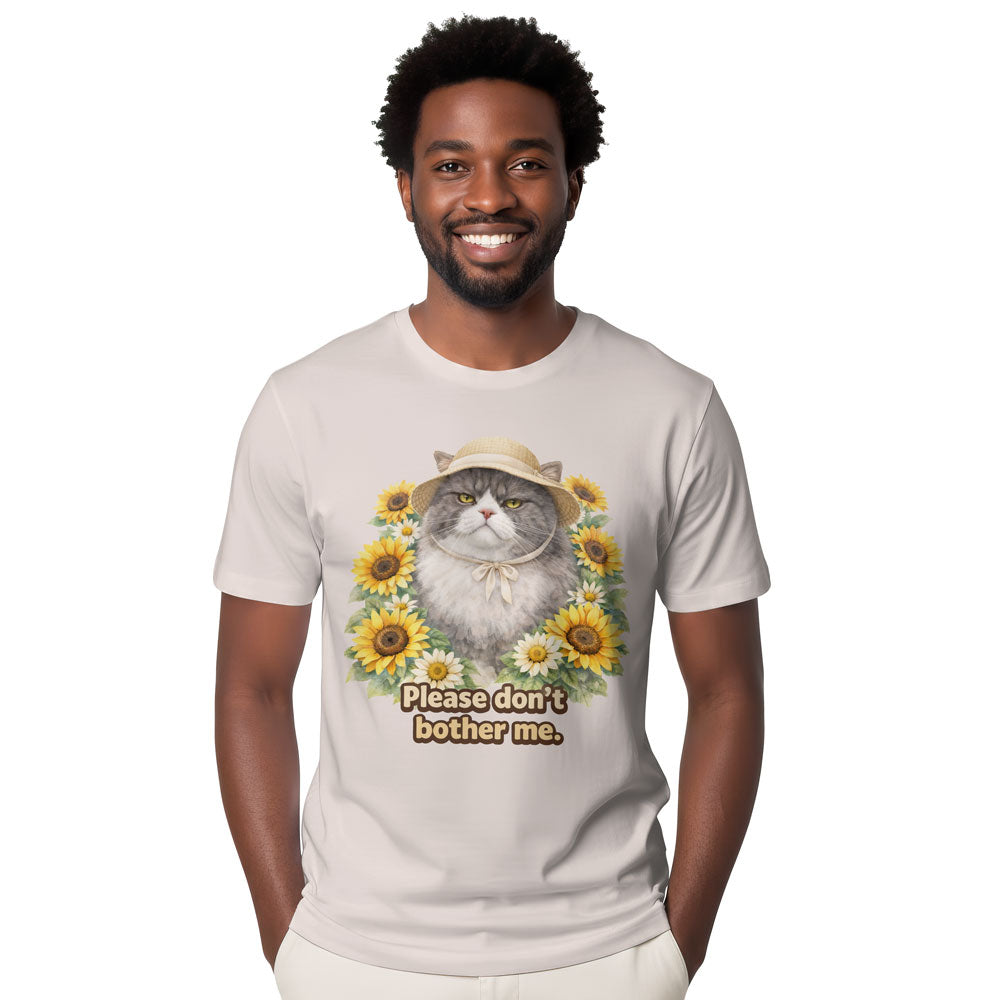 Inspira Paws Sunflower Cat Graphic T-Shirt