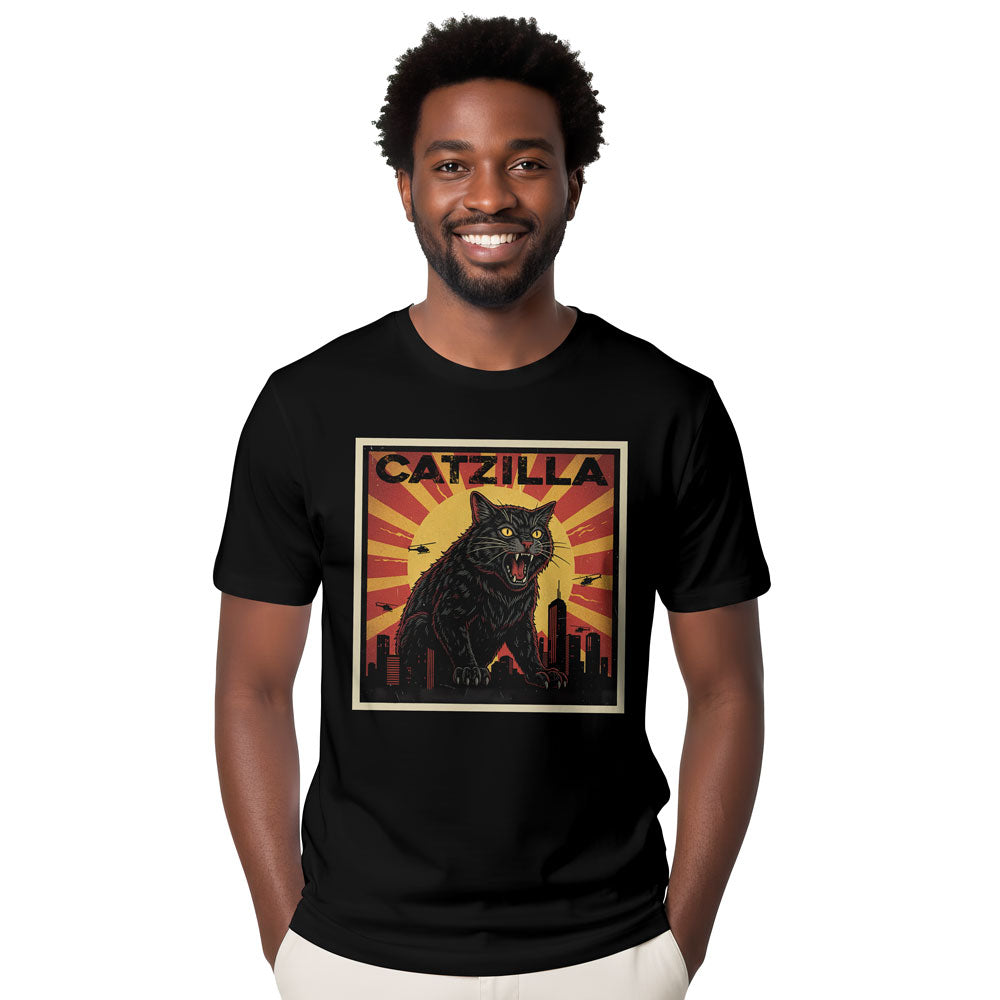 Inspira Paws Catzilla Monster Graphic T-Shirt