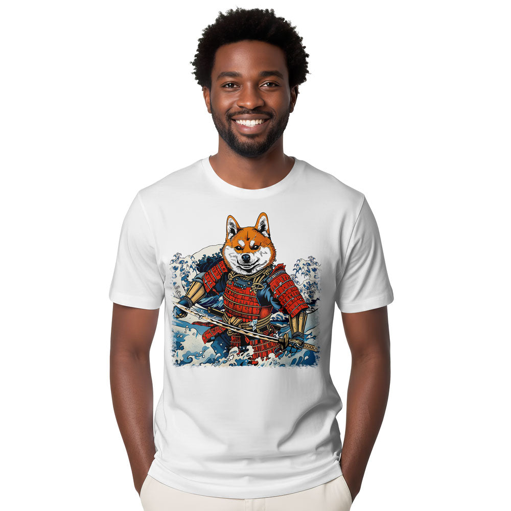 Inspira Paws Shiba Samurai Warrior Graphic T-Shirt