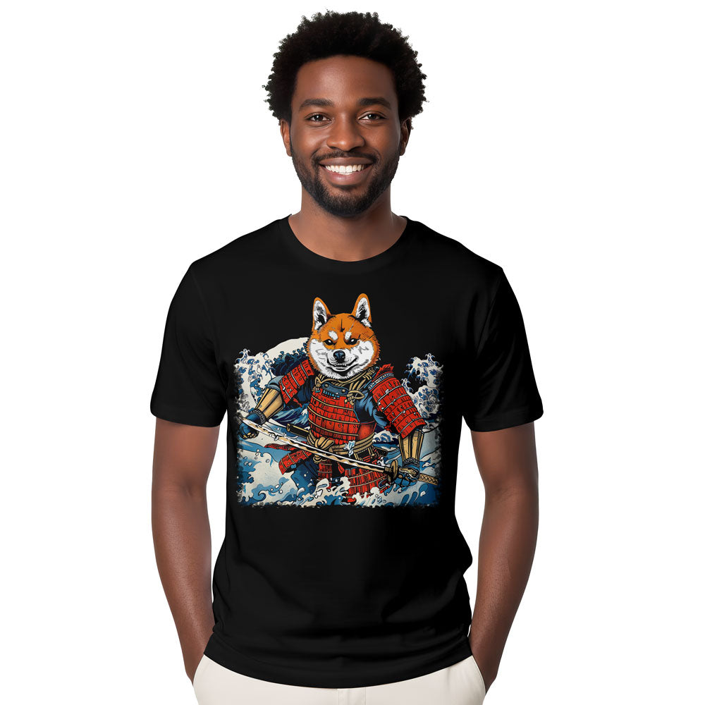 Inspira Paws Shiba Samurai Warrior Graphic T-Shirt