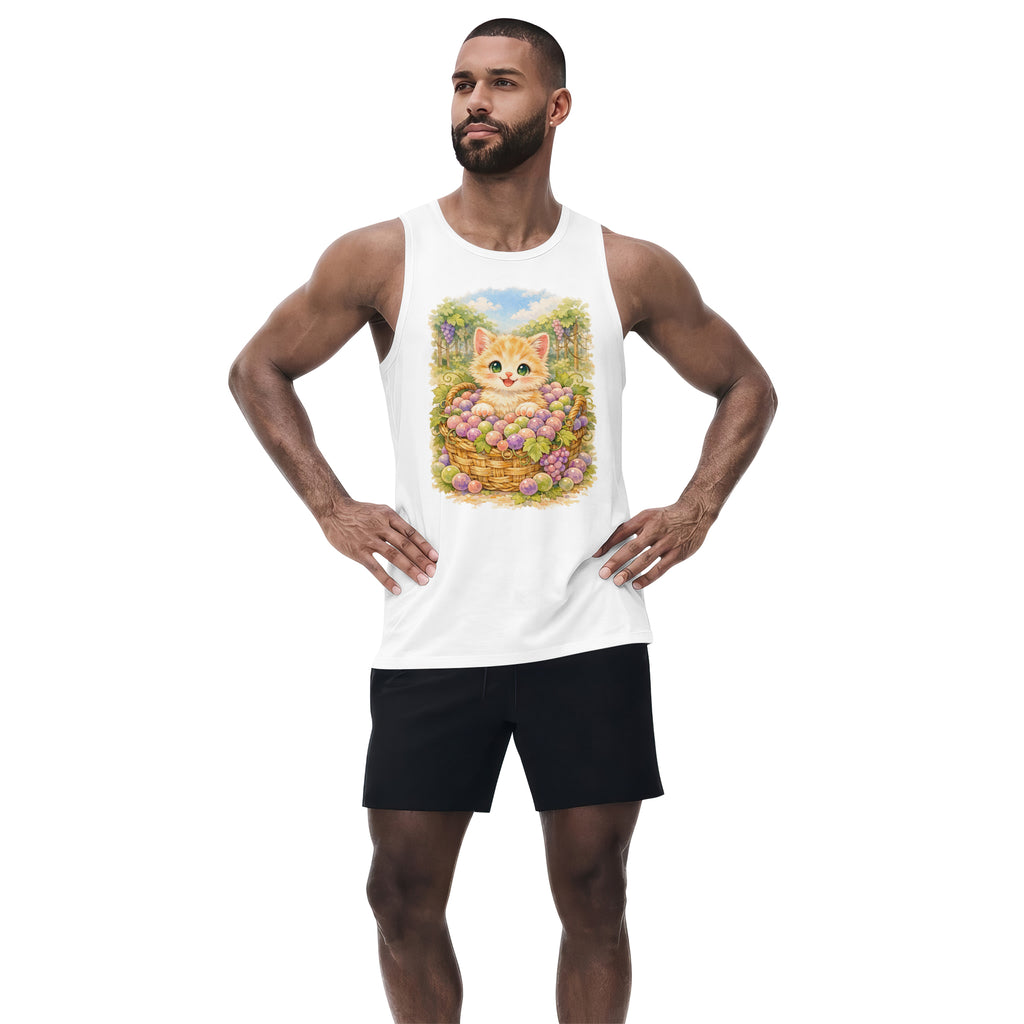 Inspira Paws Grape Cat Soft Sleeveless Tank Top
