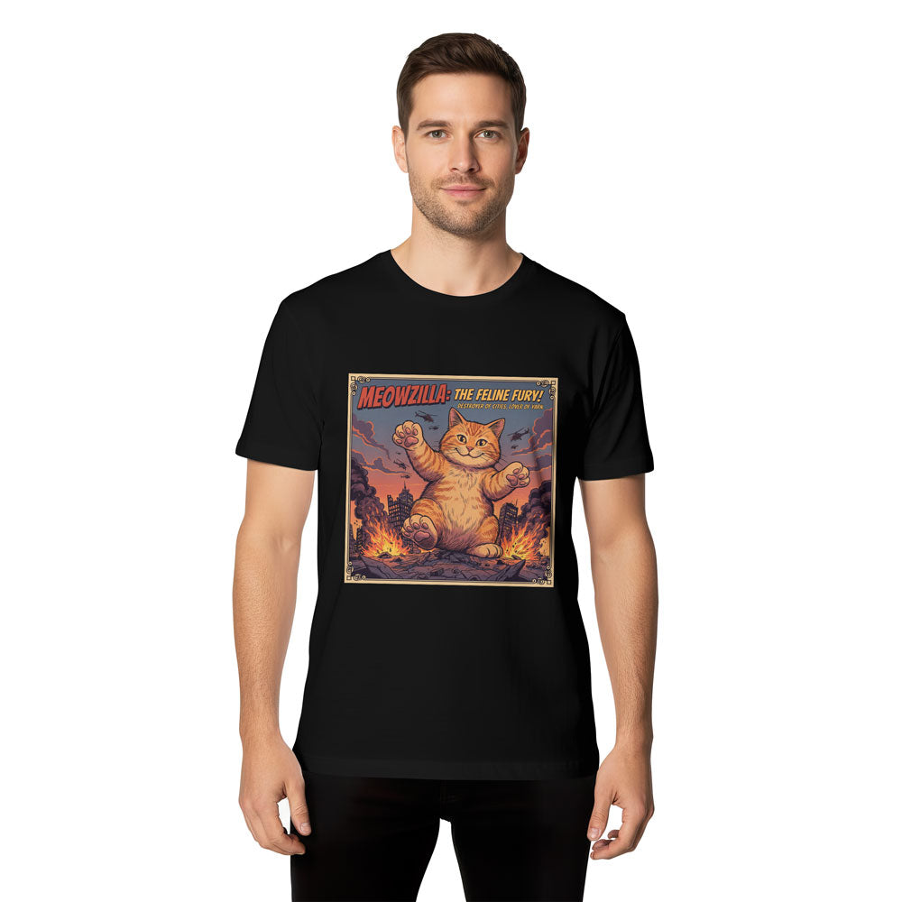 Inspira Paws Catzilla Giant Graphic T-Shirt