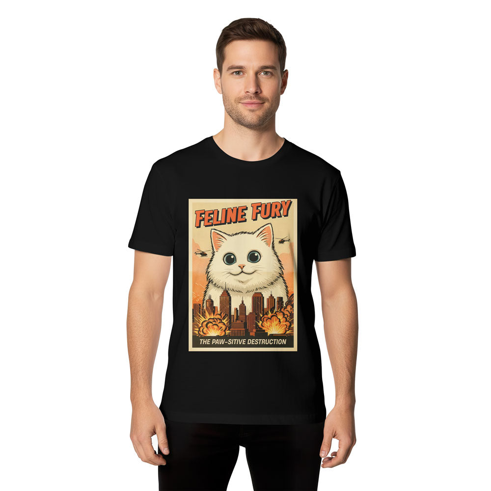 Inspira Paws Catzilla Apocalypse Graphic T-Shirt