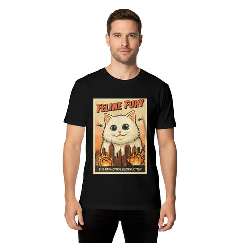 Inspira Paws Catzilla Apocalypse Graphic T-Shirt