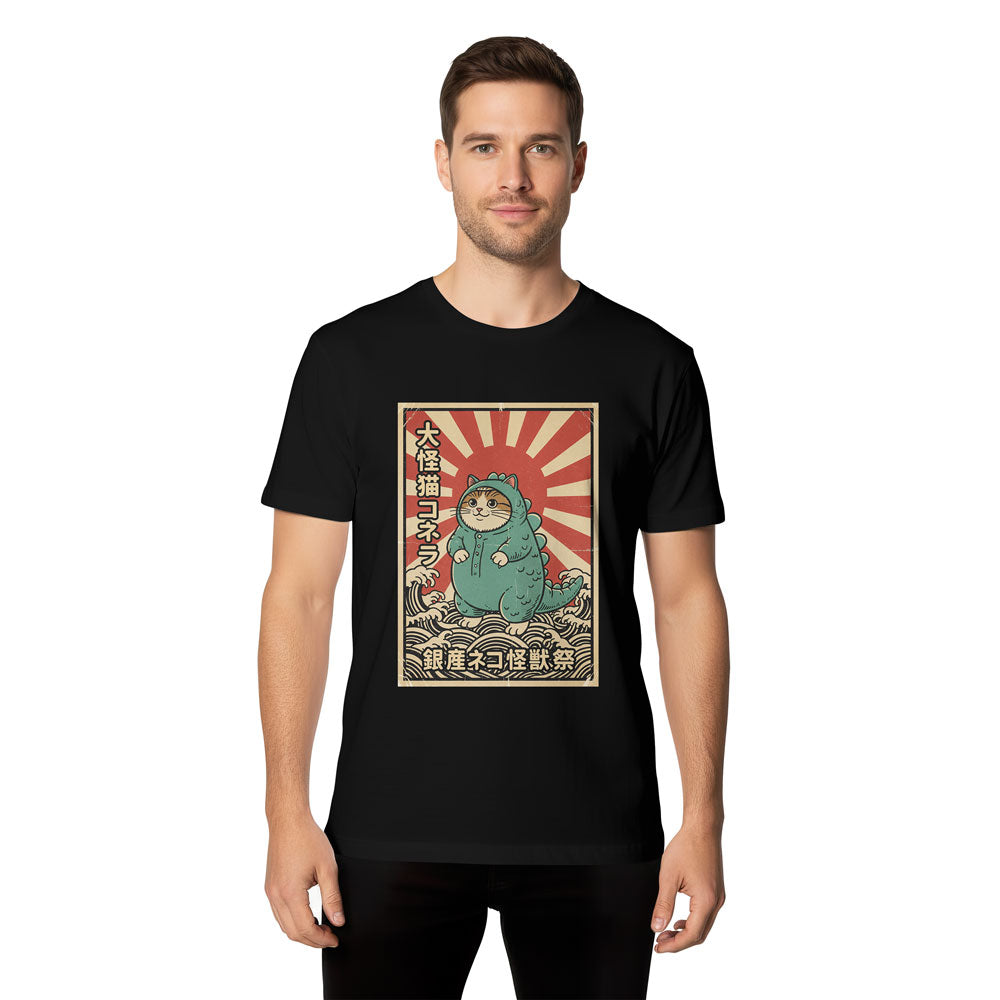 Inspira Paws Catzilla Monster Graphic T-Shirt