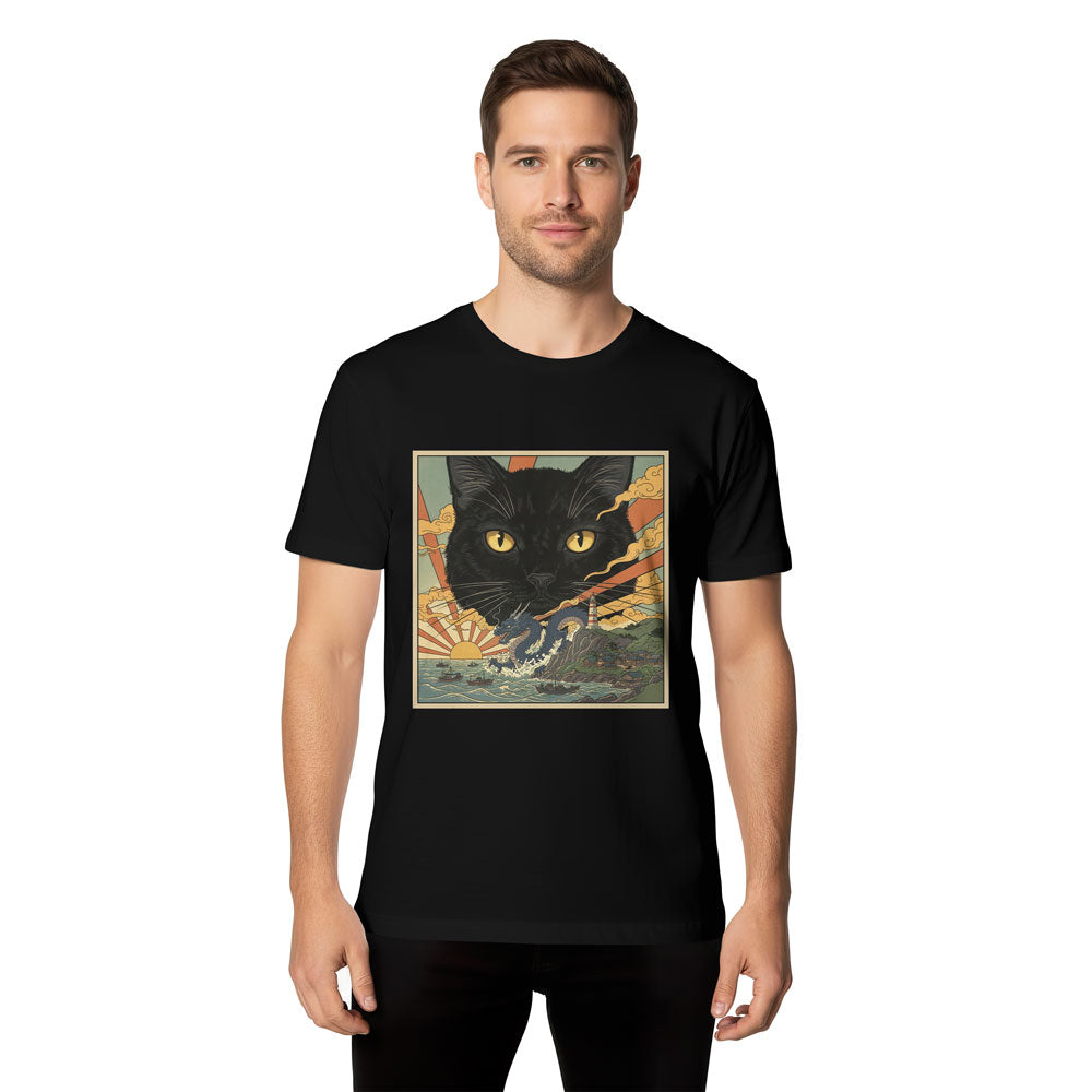 Inspira Paws Catzilla Monster Graphic T-Shirt