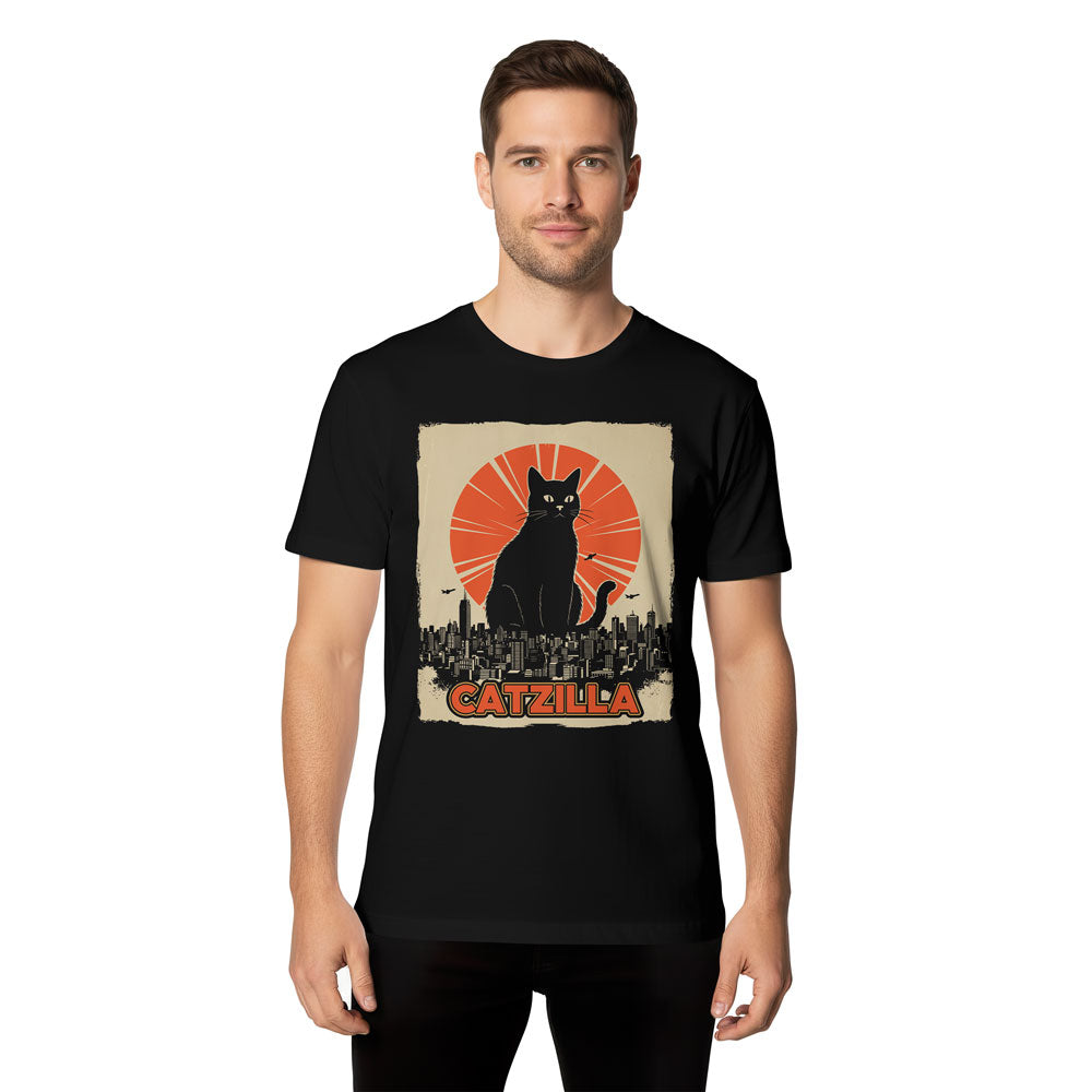 Inspira Paws Catzilla Monster Graphic T-Shirt