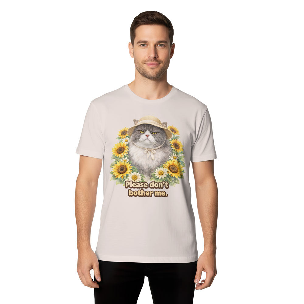 Inspira Paws Sunflower Cat Graphic T-Shirt