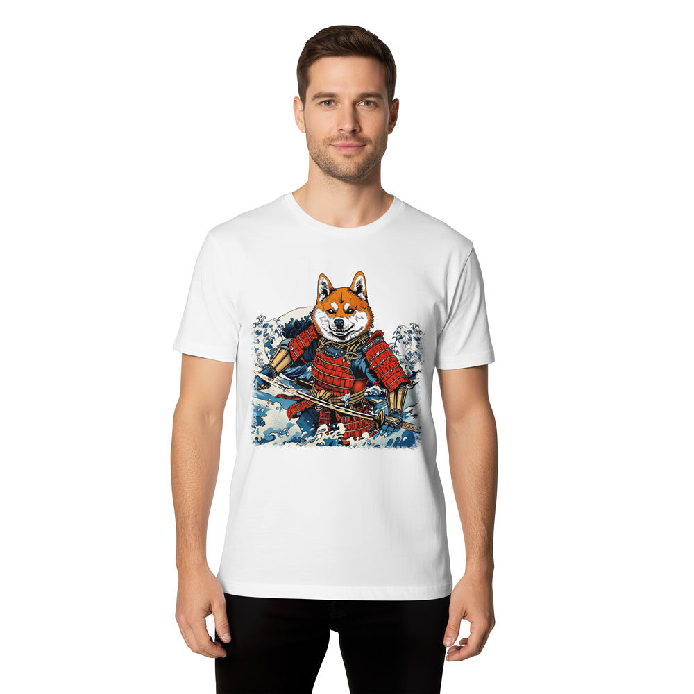 Inspira Paws Shiba Samurai Warrior Graphic T-Shirt