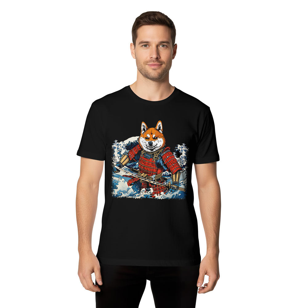 Inspira Paws Shiba Samurai Warrior Graphic T-Shirt