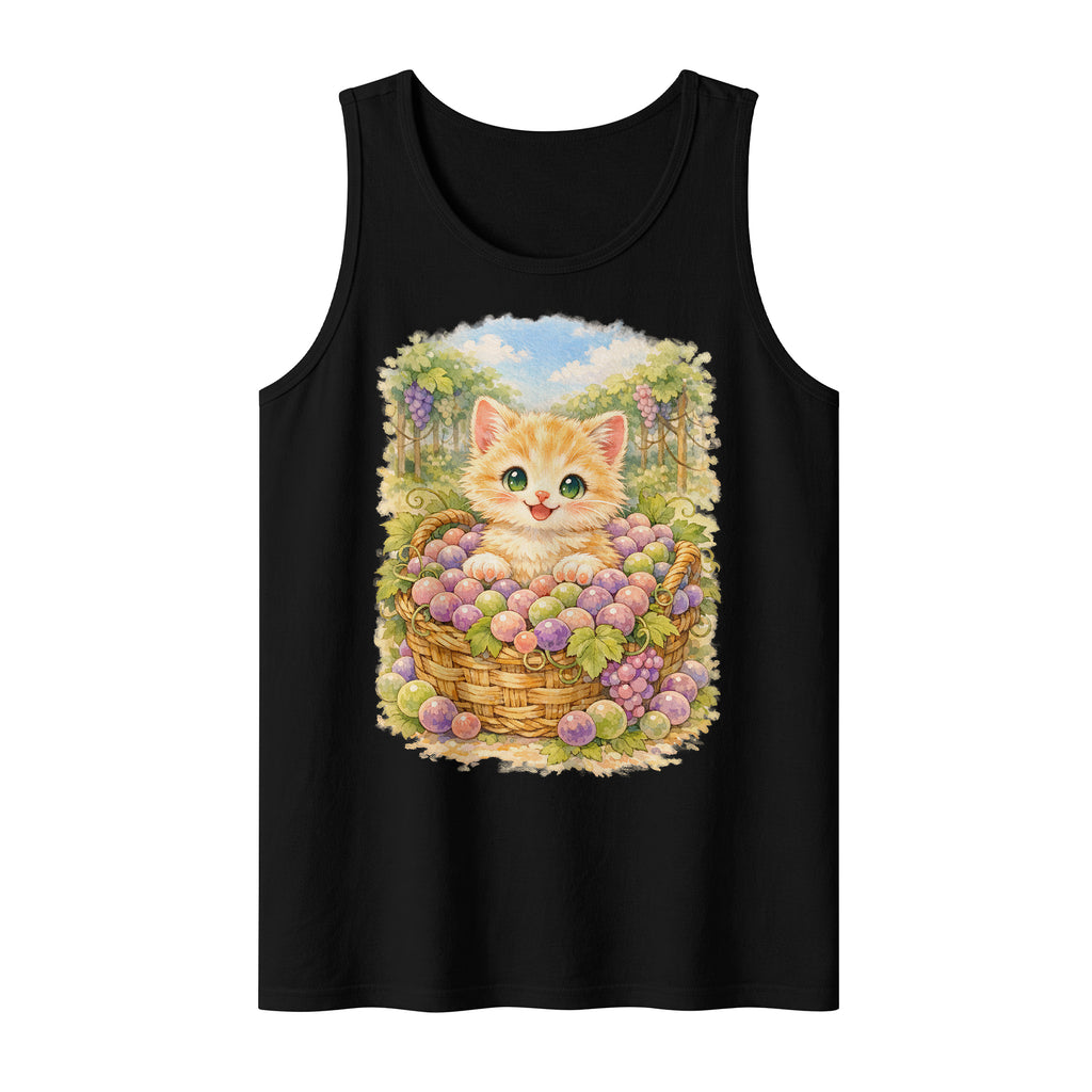 Inspira Paws Grape Cat Soft Sleeveless Tank Top