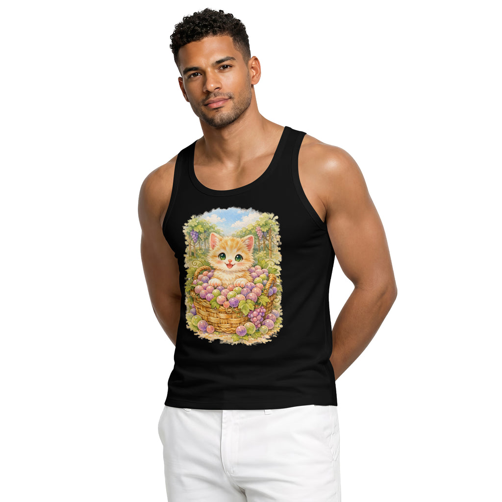 Inspira Paws Grape Cat Soft Sleeveless Tank Top