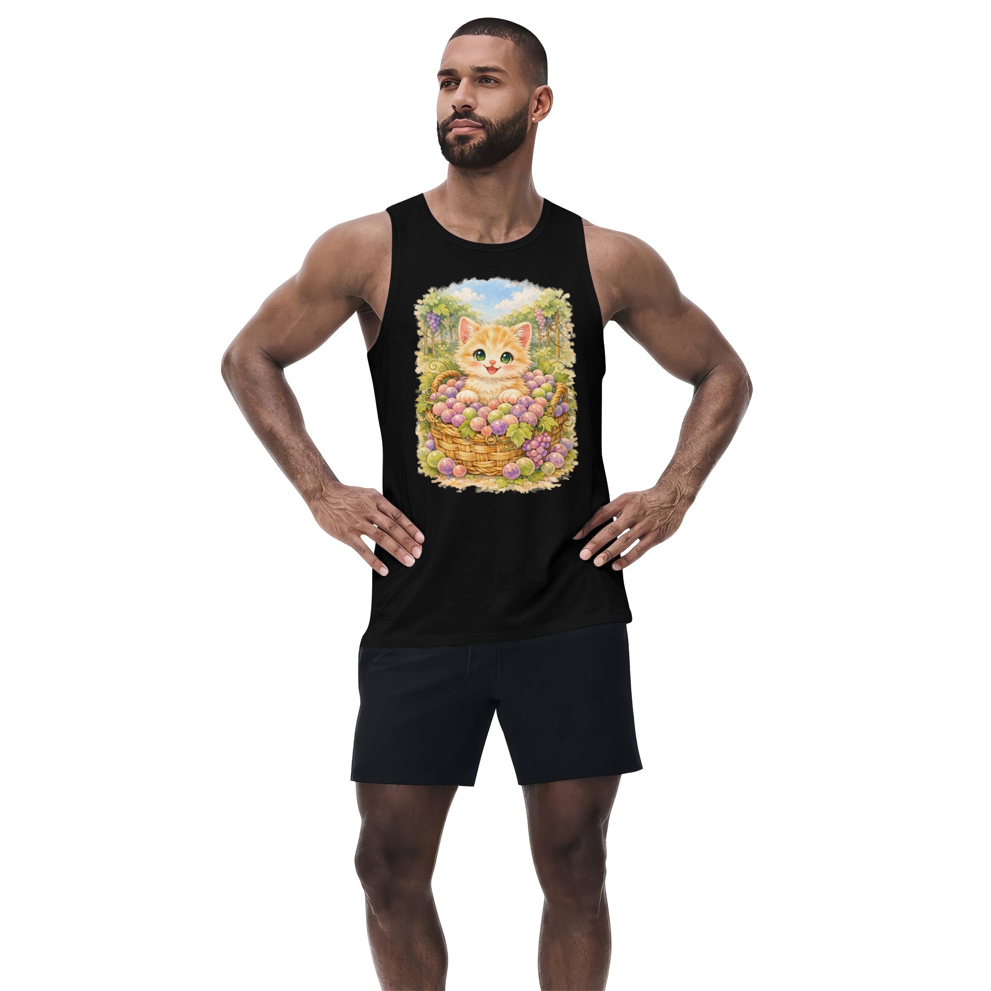 Inspira Paws Grape Cat Soft Sleeveless Tank Top