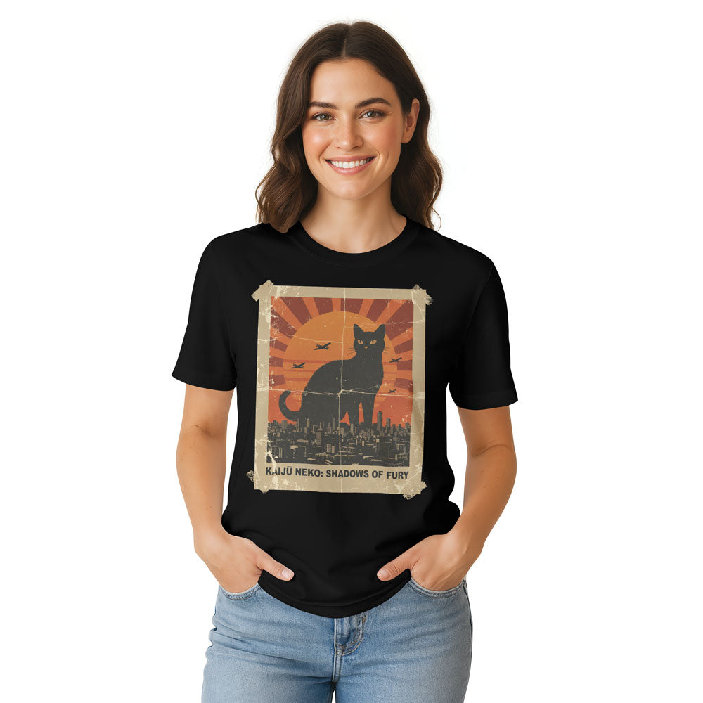Inspira Paws Catzilla Monster Graphic T-Shirt