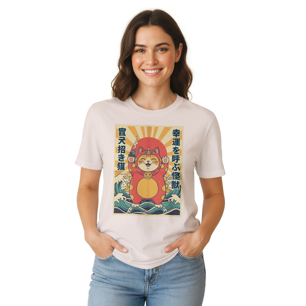 Inspira Paws Catzilla Monster Graphic T-Shirt