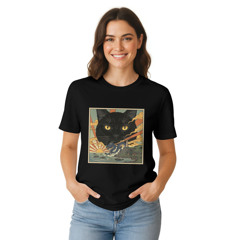 Inspira Paws Catzilla Monster Graphic T-Shirt